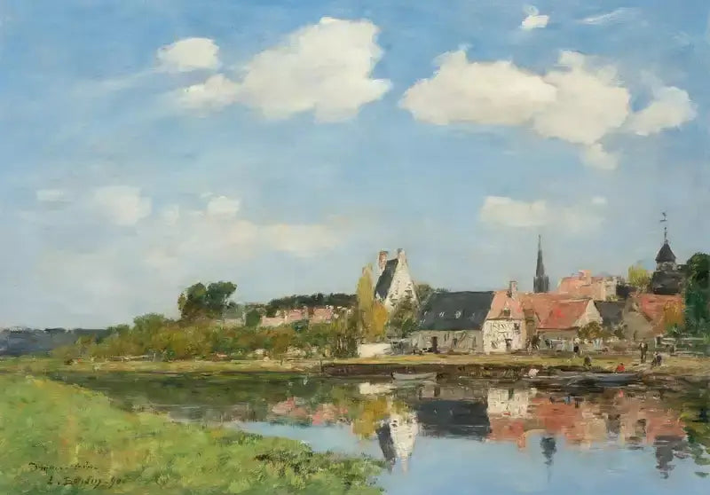 Der alte Hafen von Touques - Eugène Boudin