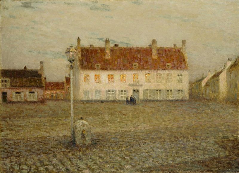 Das Dorf, Dämmerung - Henri Le Sidaner