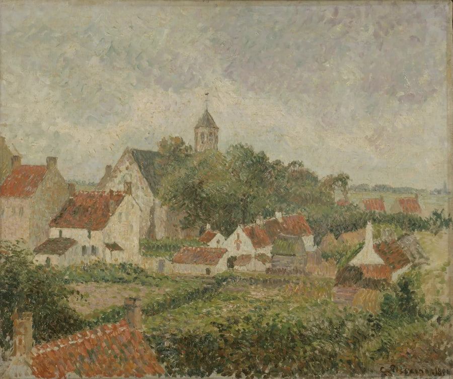 Das Dorf Knocke - Camille Pissarro