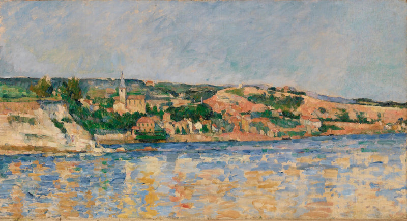 Das Dorf l'Estaque vom Meer aus gesehen - Paul Cézanne