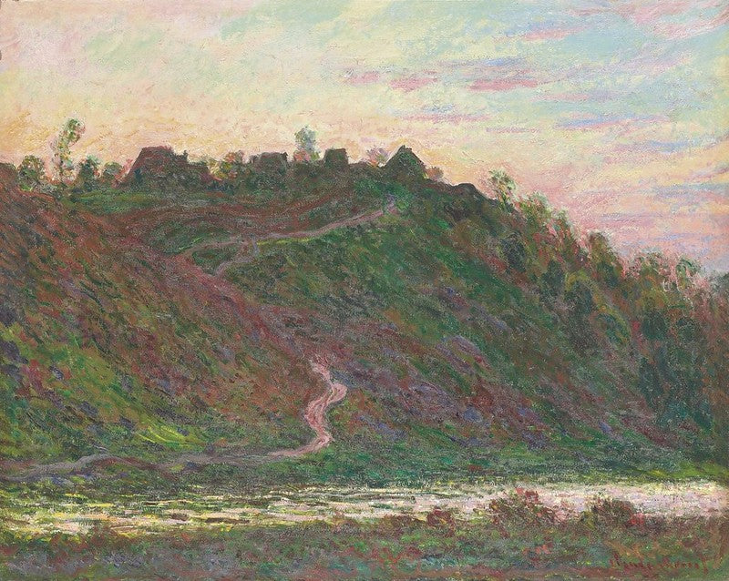 Reproduction du tableau « Le village de La Roche-Blond au soleil couchant - Claude Monet » par Alpha Reproduction en peinture à l’huile