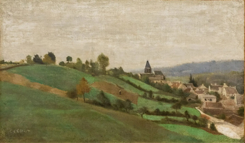 Das Dorf Presles, bei Beaumont-sur-Oise - Jean-Baptiste Camille Corot