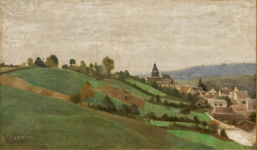 Das Dorf Presles, bei Beaumont-sur-Oise - Jean-Baptiste Camille Corot