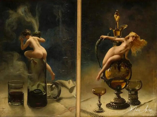 Le vin du Tokai - Luis Ricardo Falero - Reproductions de tableaux et peintures haut de gamme