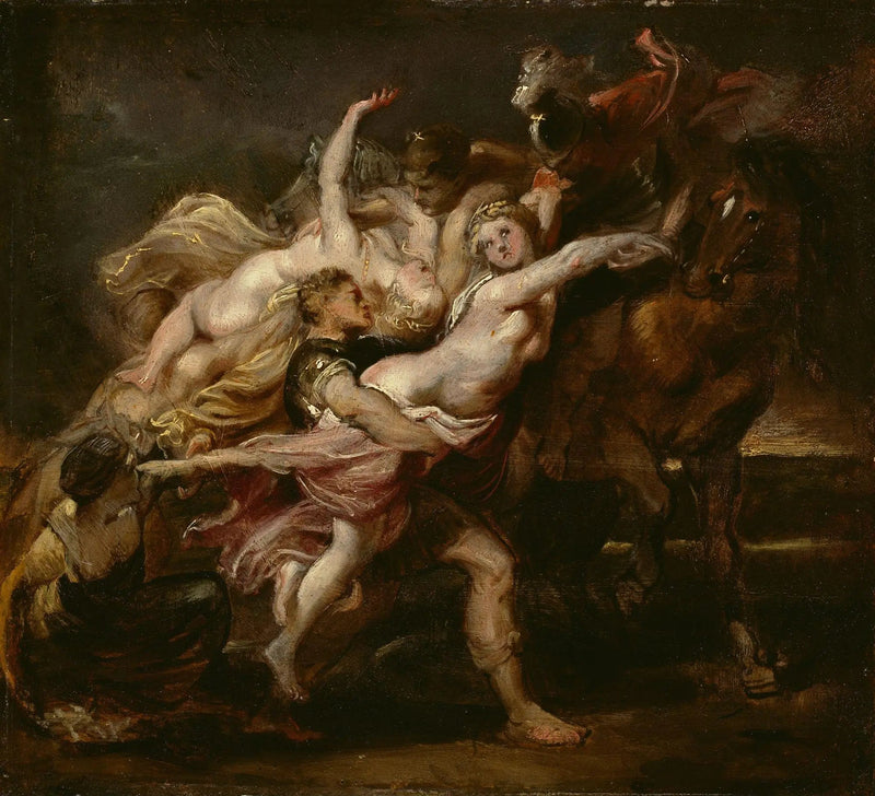 Die Vergewaltigung der Mädchen von Levkippos - Peter Paul Rubens