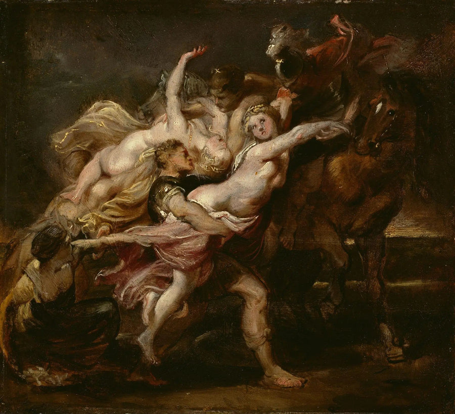 Die Vergewaltigung der Mädchen von Levkippos - Peter Paul Rubens