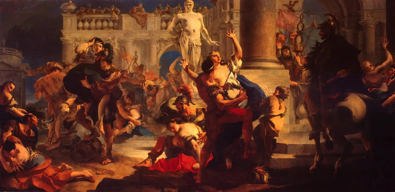 Die Vergewaltigung der Sabinerinnen - Giovanni Battista Tiepolo