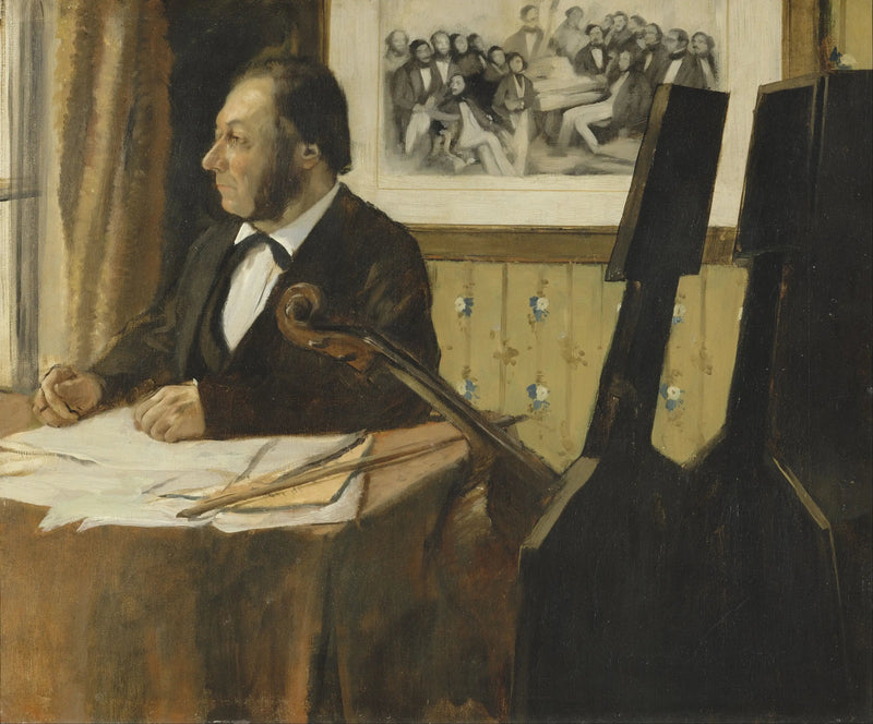 Der Cellist Pilet - Edgar Degas