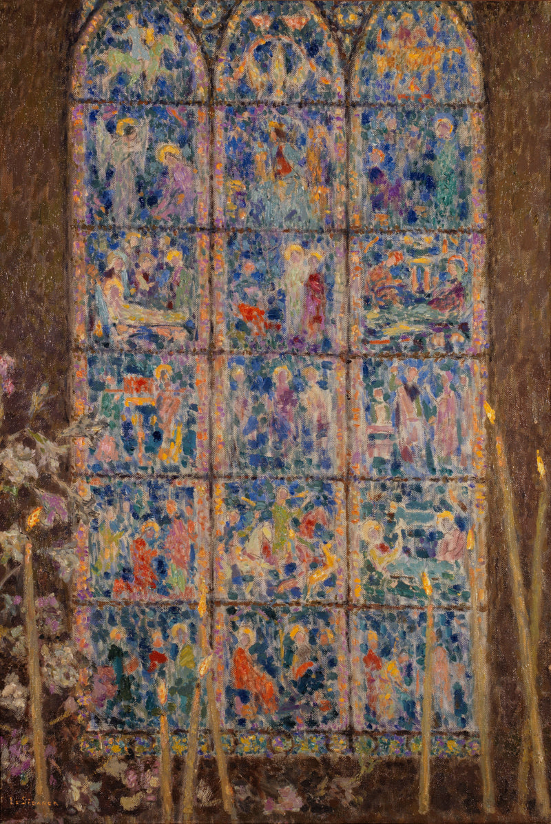 Das Buntglasfenster, Chartres - Henri Le Sidaner
