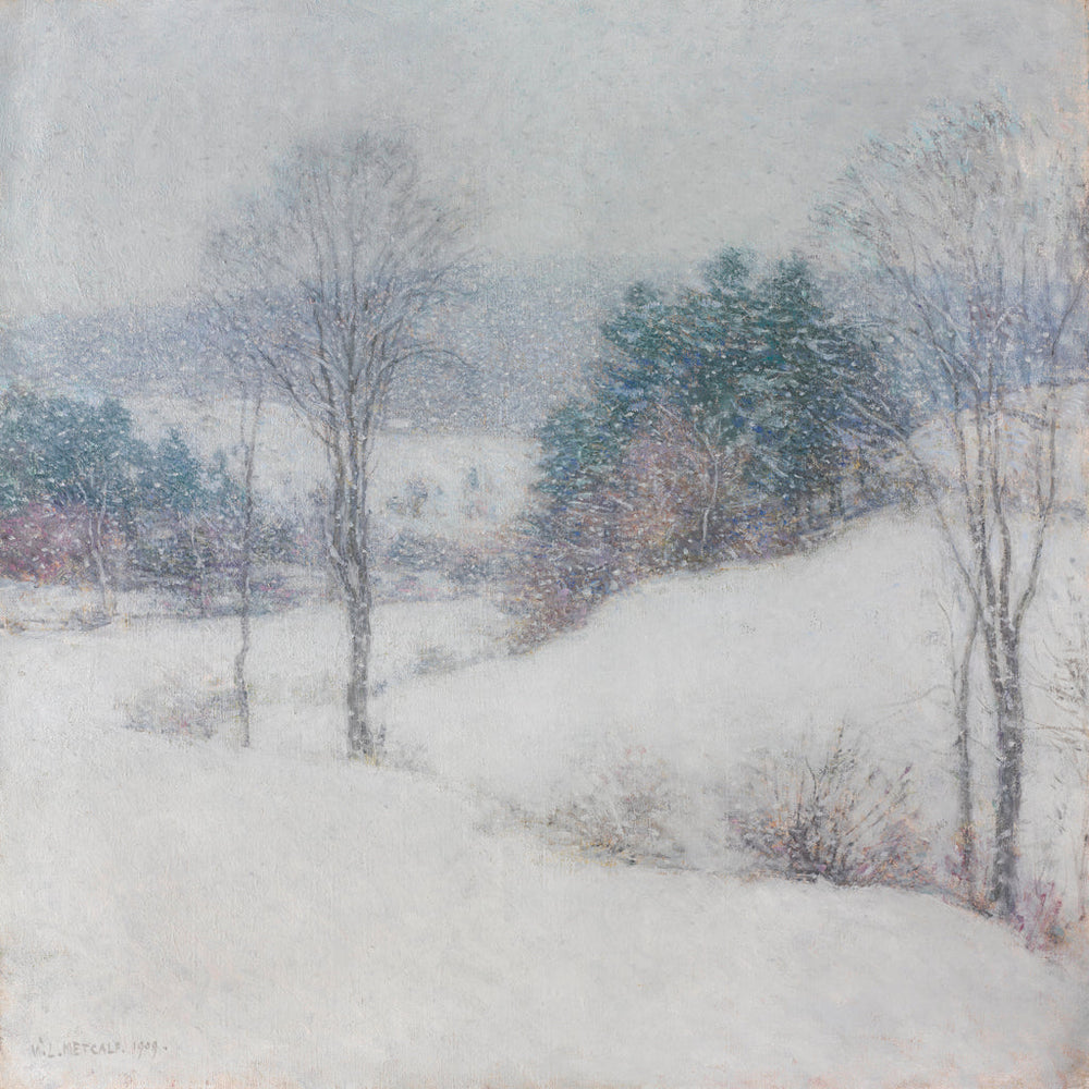 Le voile blanc - Willard Metcalf image 1 copie de tableau peinte à la main