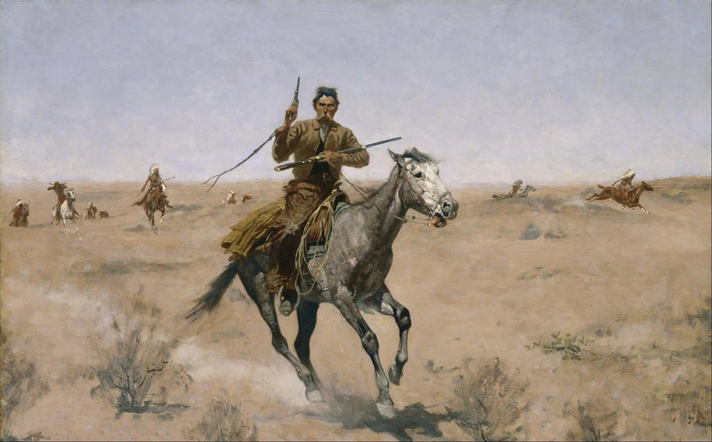 Der Flug - Frederic Remington