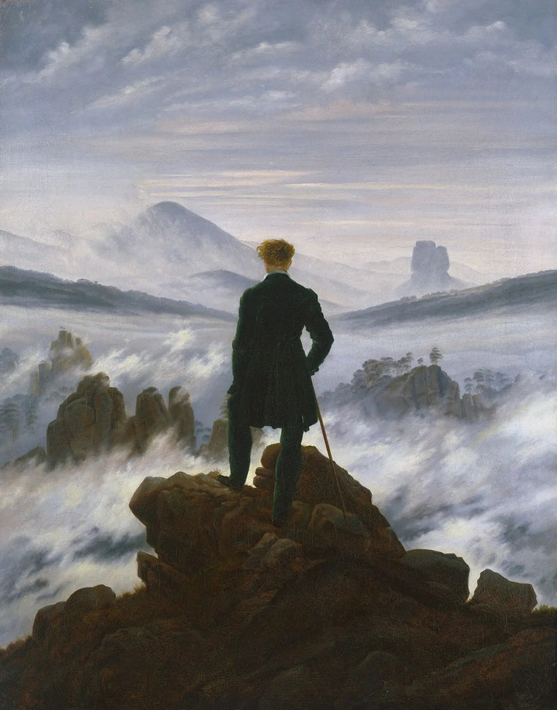 Der Wanderer über dem Nebelmeer - Caspar David Friedrich