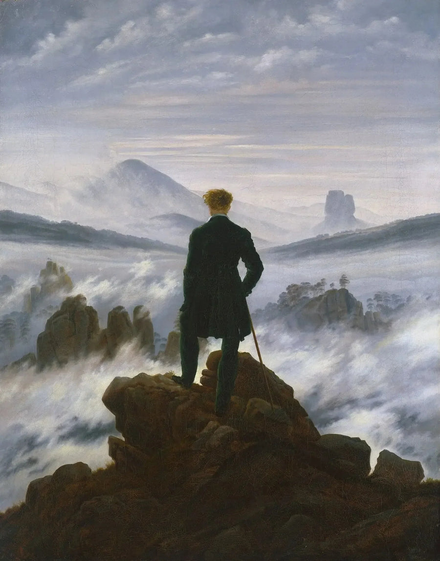 Der Wanderer über dem Nebelmeer - Caspar David Friedrich