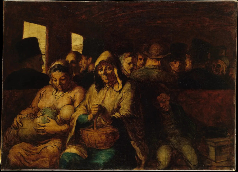 Der Wagon der dritten Klasse - Honoré Daumier