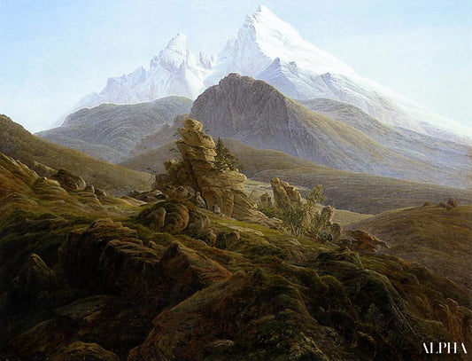 Le Watzmann - Caspar David Friedrich - Reproductions de tableaux et peintures haut de gamme