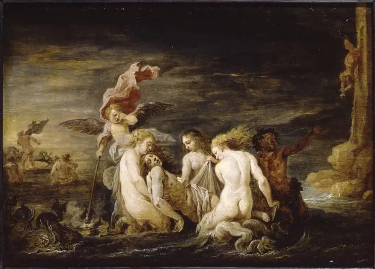 Léandre ertrunken gefunden von den Nereiden - David Teniers le Jeune