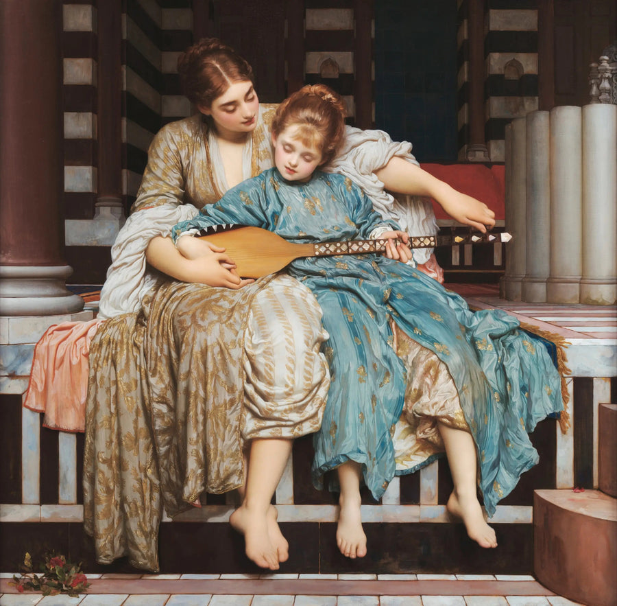 Musikstunde - Frederic Leighton