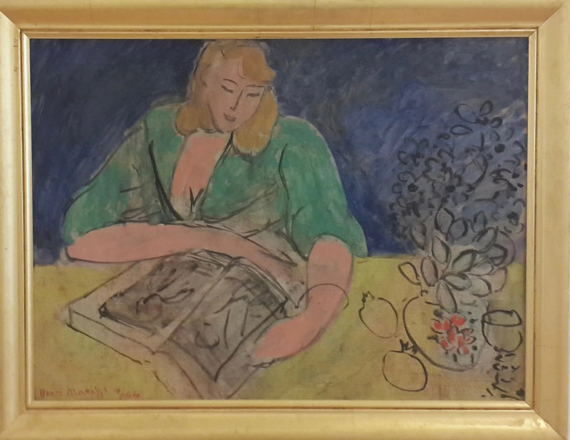 Leserin am gelben Tisch - Henri Matisse