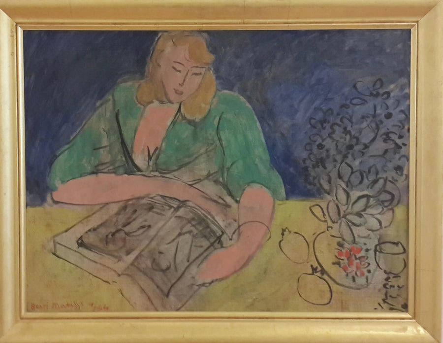 Leserin am gelben Tisch - Henri Matisse