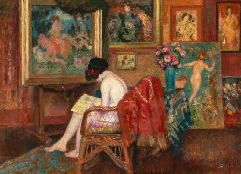 Modellstudien im Atelier - Georges Lemmen