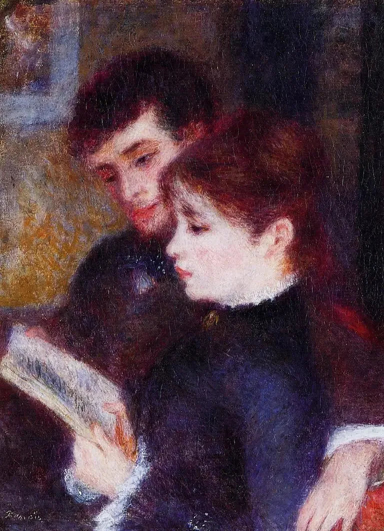 Lesen zu zweit - Pierre-Auguste Renoir