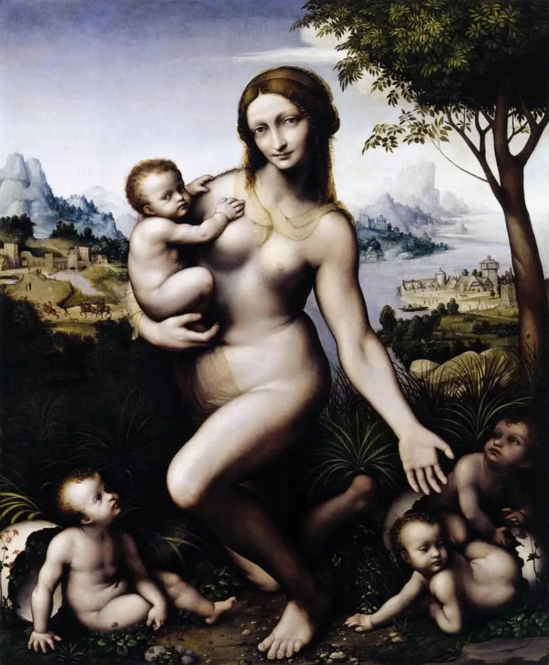 Leda mit ihren Kindern - Leonardo da Vinci