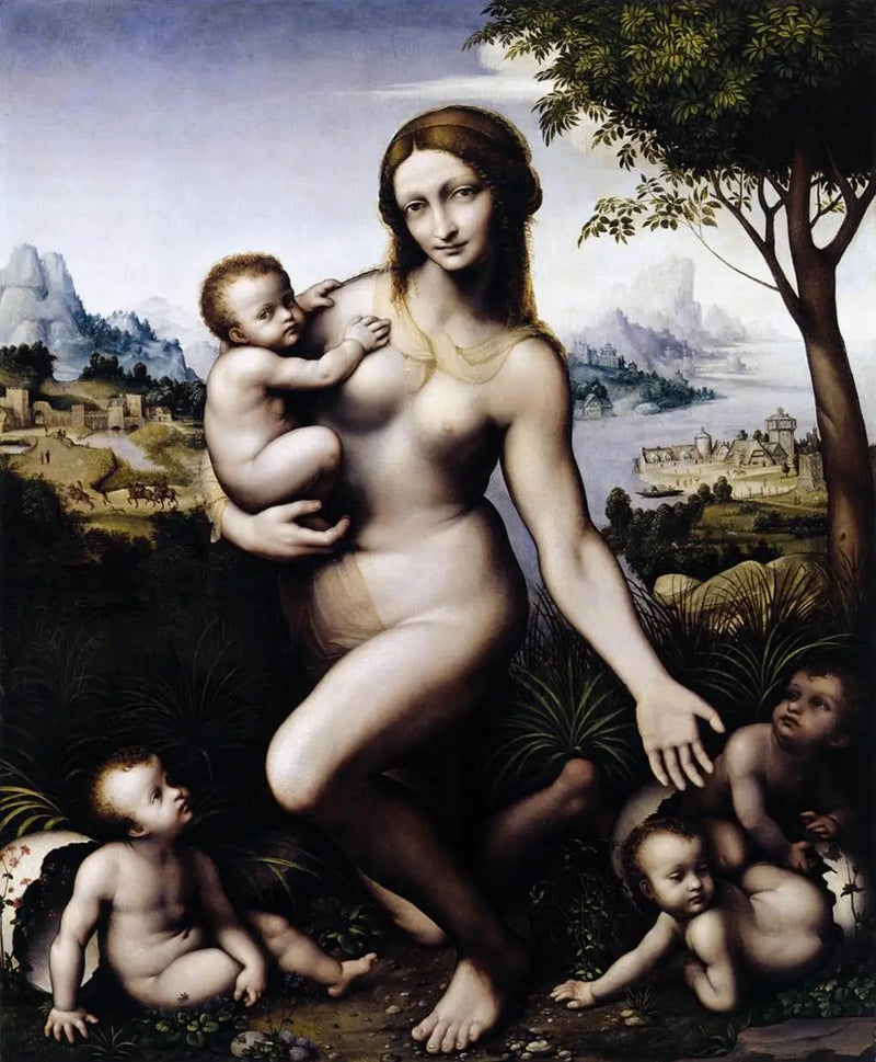 Leda mit ihren Kindern - Leonardo da Vinci
