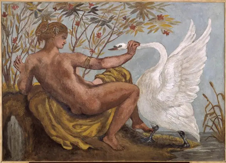 Leda und der Schwan - Eugène Delacroix