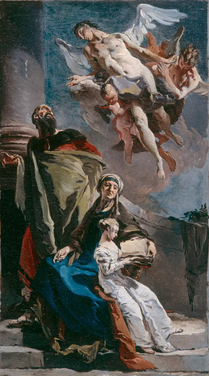 Die Erziehung der Jungfrau - Giovanni Battista Tiepolo