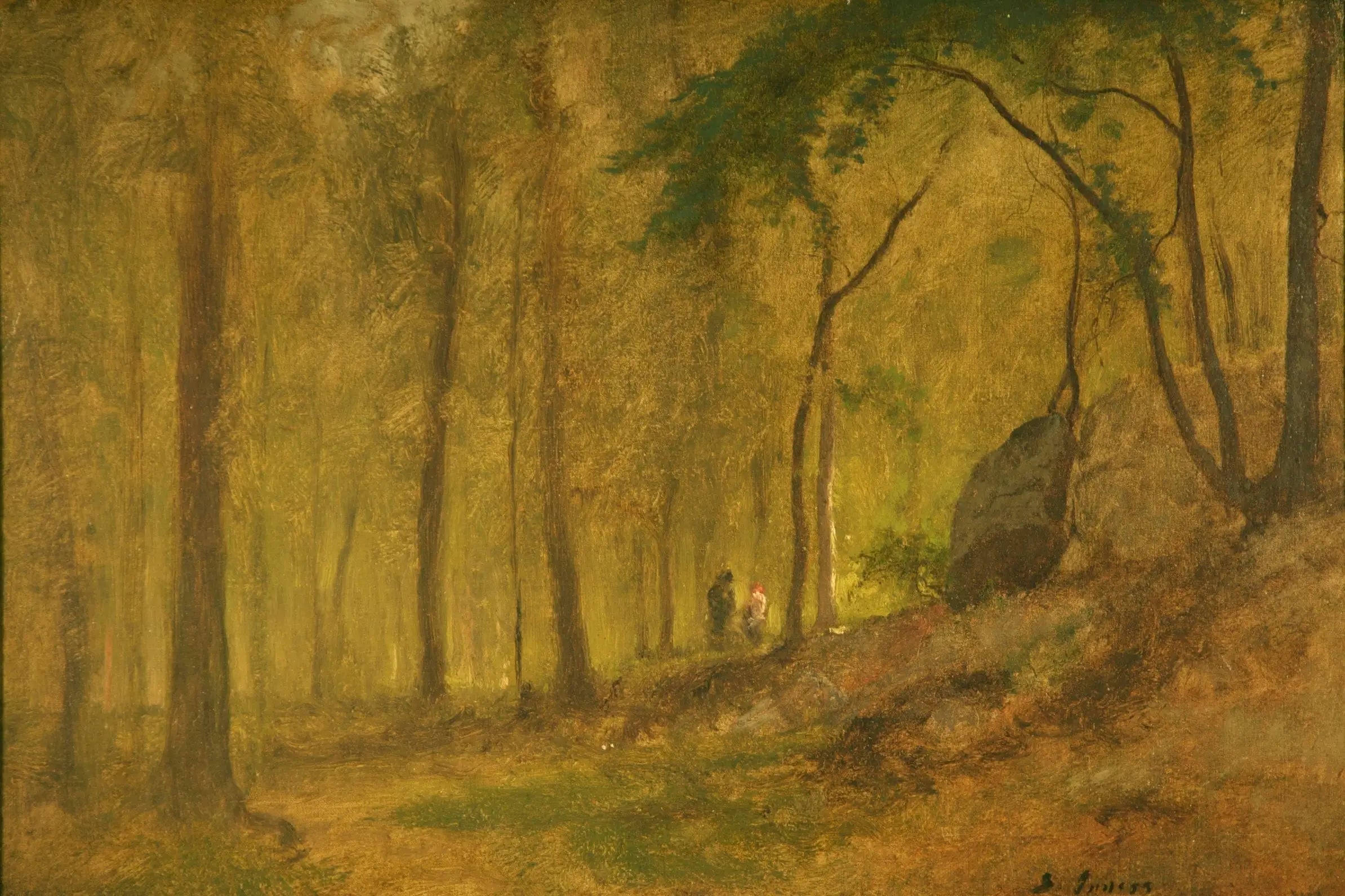 Leeds Woods - George Inness image 1 copie de tableau peinte à la main