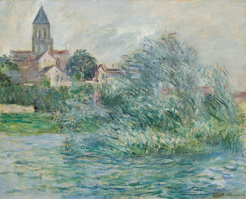 Die Kirche in Vétheuil - Claude Monet