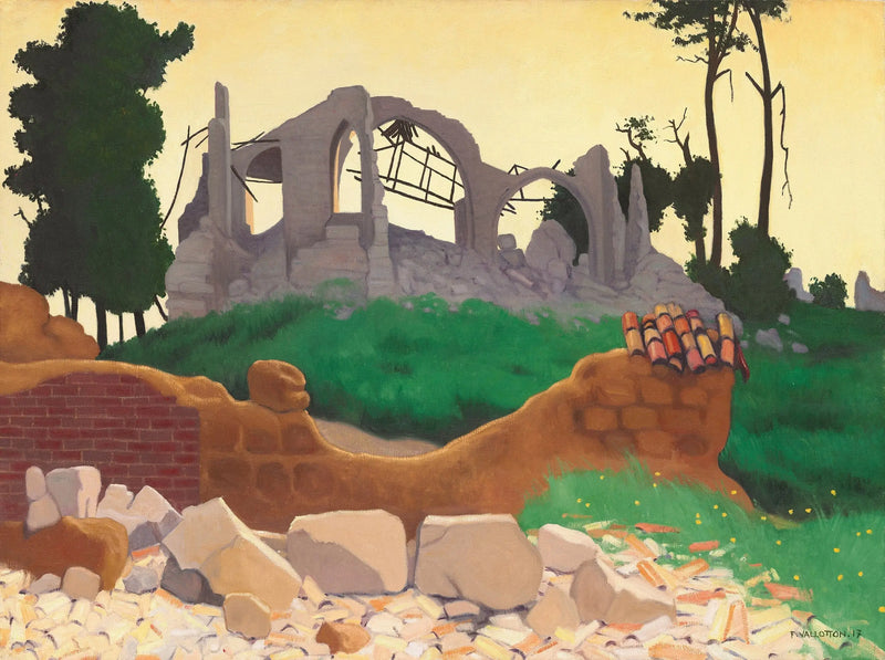 Die Kirche von Souain - Félix Vallotton