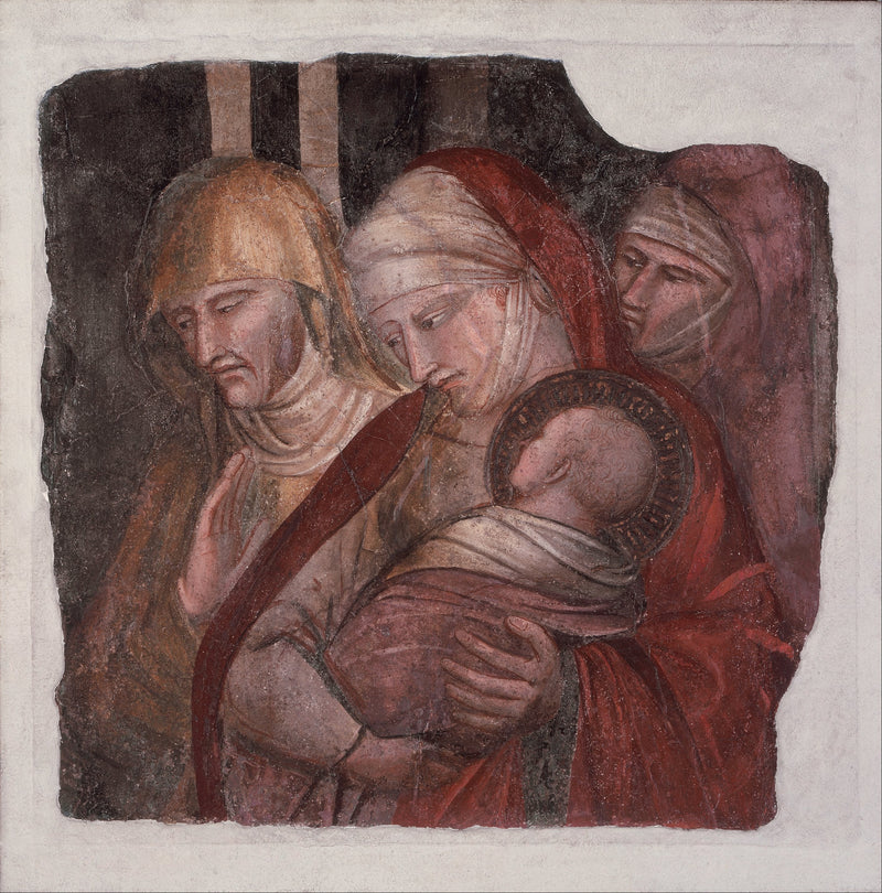 Das heilige Kind Johannes der Täufer vor Zacharias - Spinello Aretino