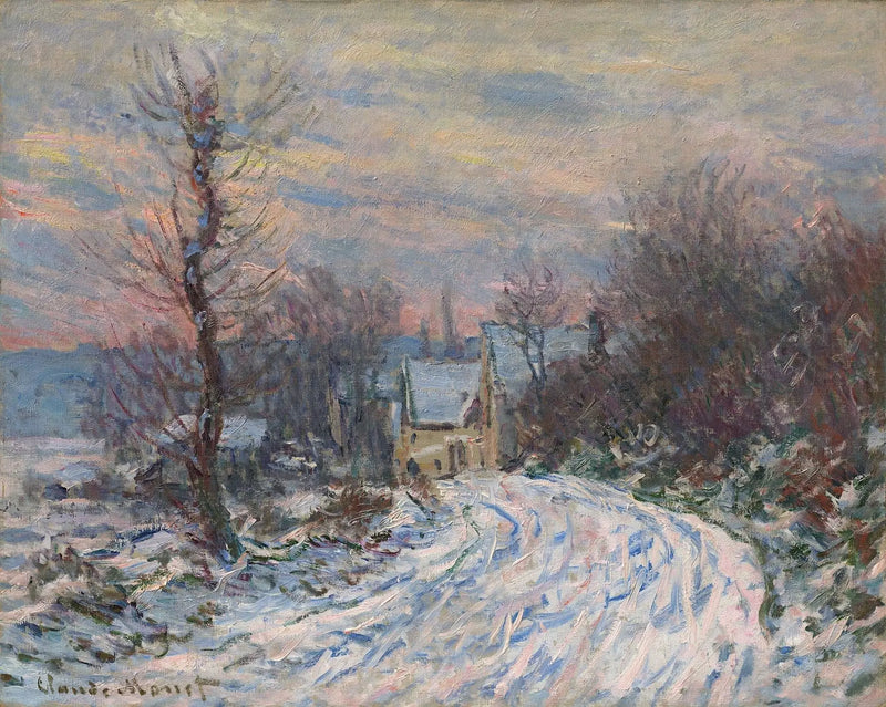 Der Eingang von Giverny im Winter - Claude Monet
