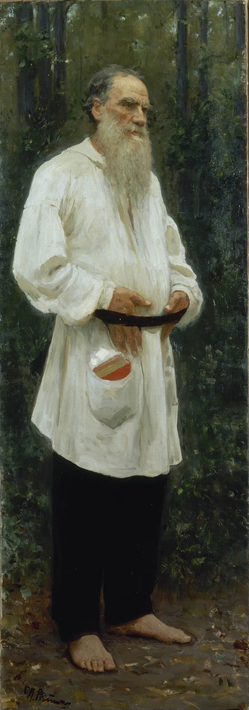 Leo Tolstoi barfuß - Ilya Repin