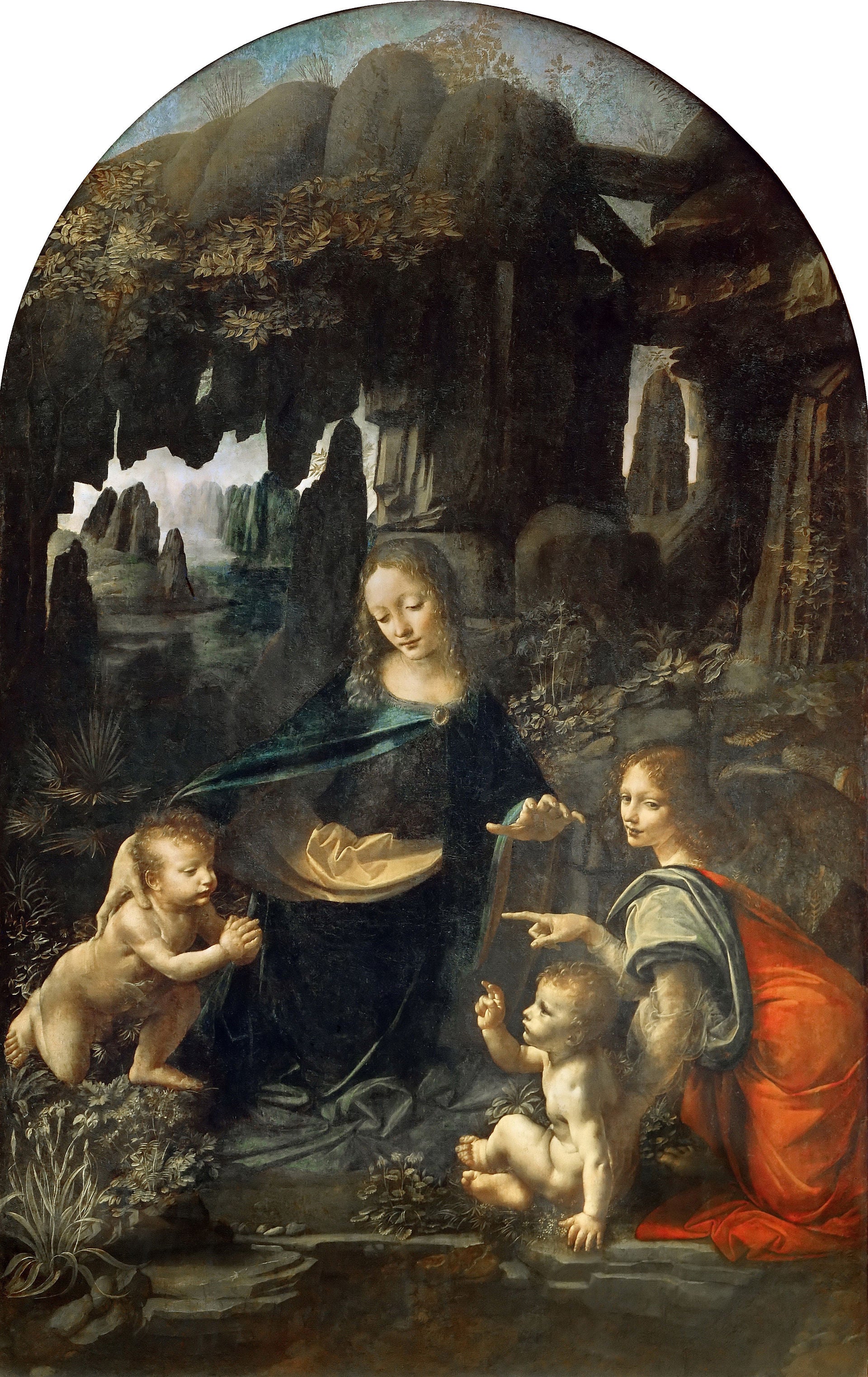 La Vierge aux rochers, version du Louvre - Léonard de Vinci