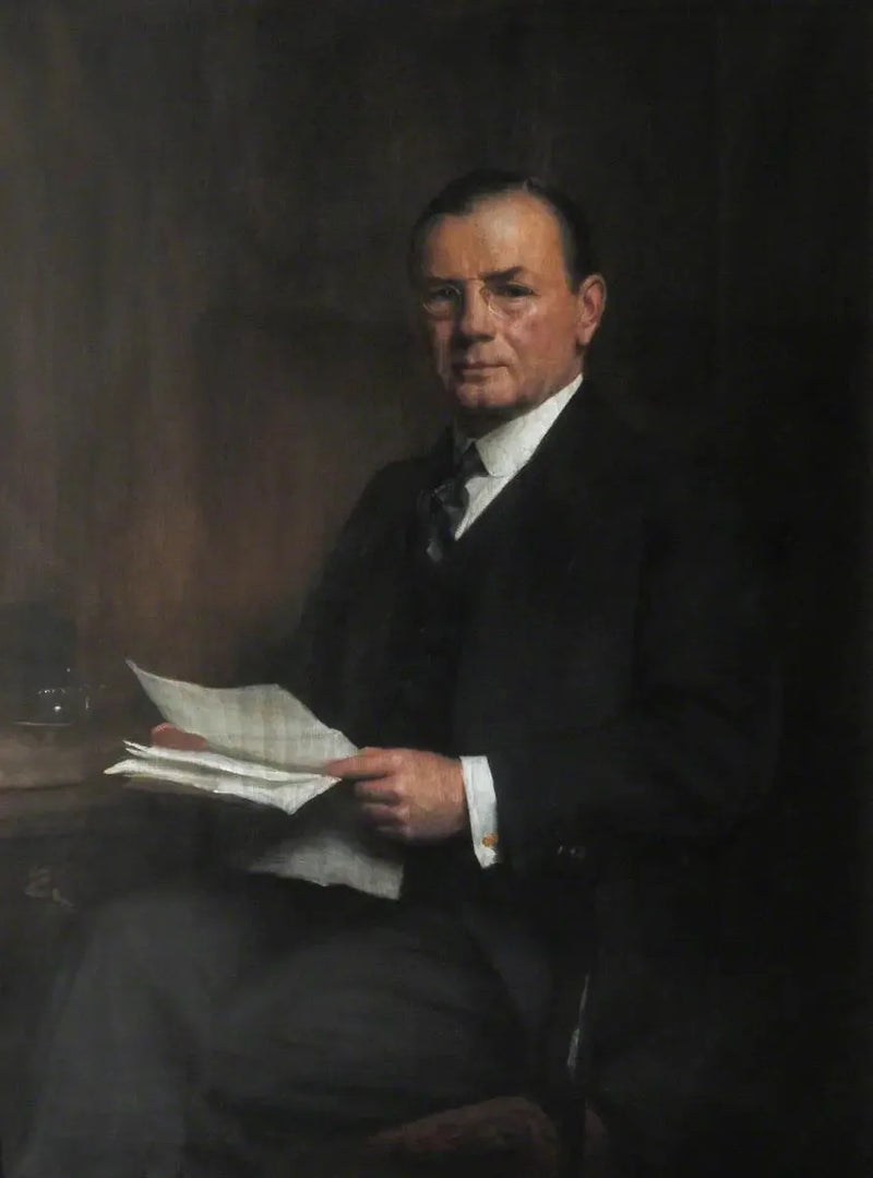 Leopold Charles Maurice Stennet Amery (1873–1955), CH, Aussteller (1892), Ehrenmitglied (1946), Secrétaire d'État pour l'Inde (1940–1945) - Luke Fildes