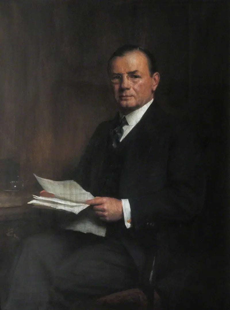 Leopold Charles Maurice Stennet Amery (1873–1955), CH, Aussteller (1892), Ehrenmitglied (1946), Secrétaire d'État pour l'Inde (1940–1945) - Luke Fildes