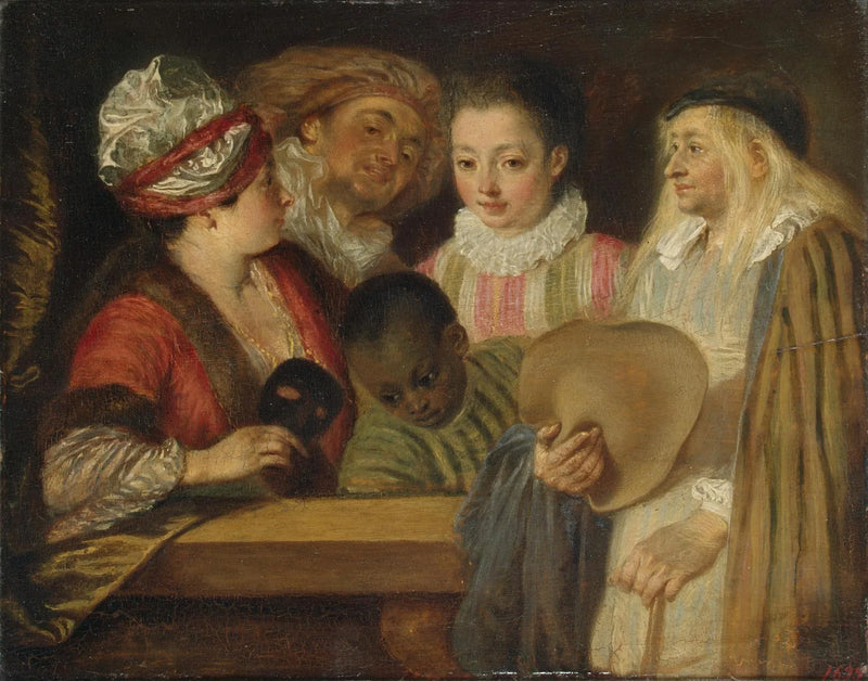 Die Schauspieler der Comédie-Française - Antoine Watteau