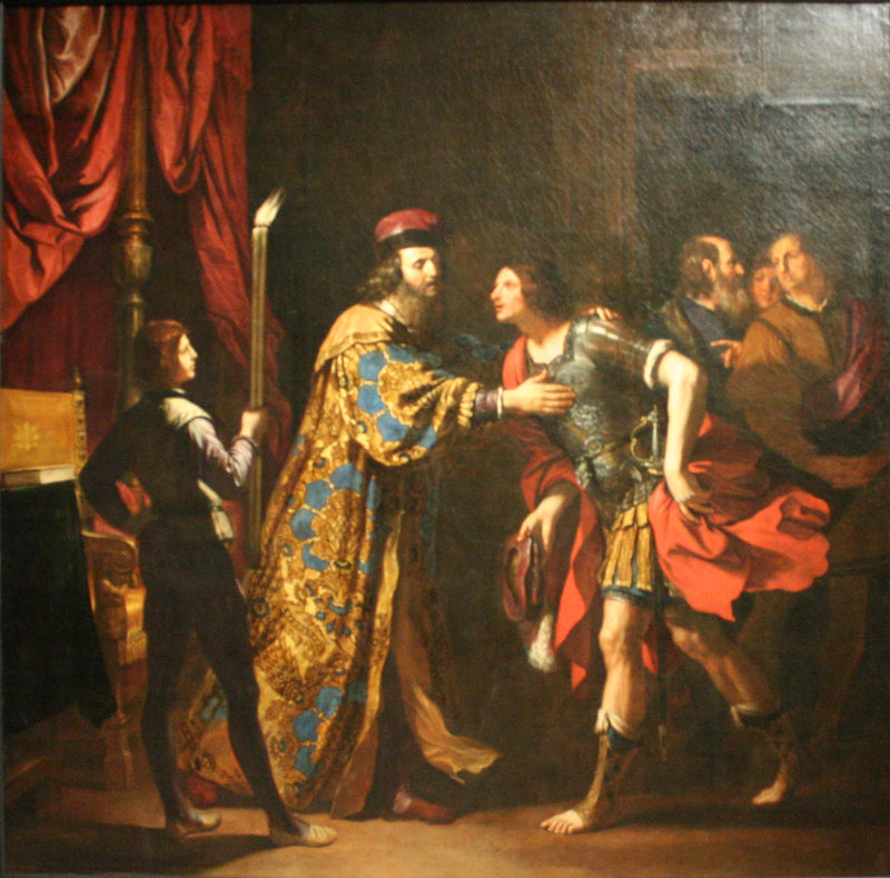 Die Abschiede des Caton von Utik an seinen Sohn - Guercino