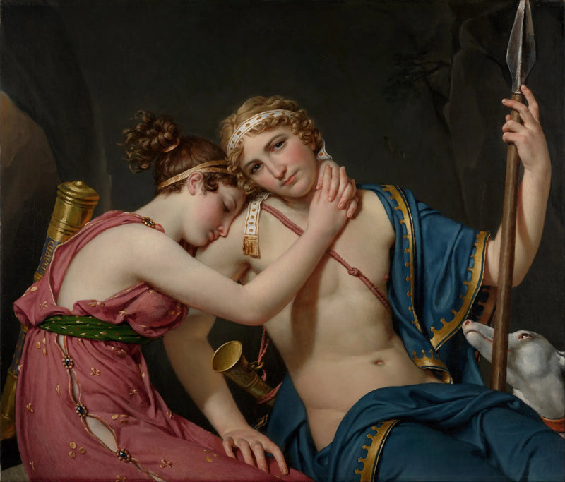 Die Abschiede von Télémaque und Eucharis - Jacques-Louis David
