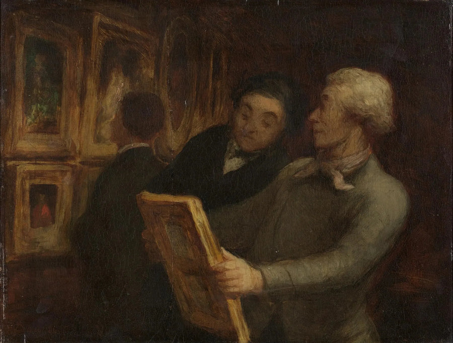 Die Liebhaber der Malerei - Honoré Daumier