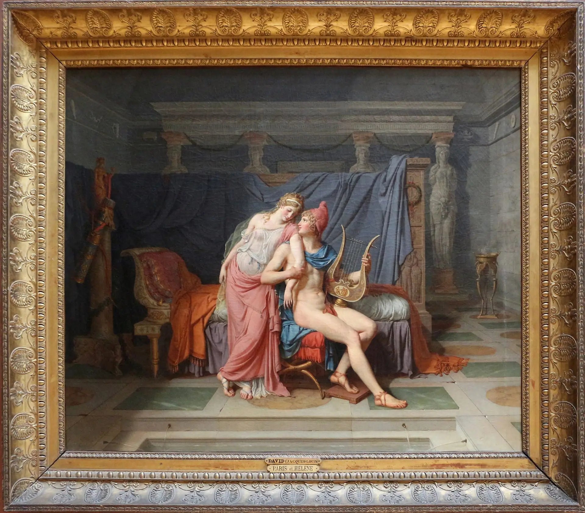 Les Amours de Paris et d'Hélène - Jacques-Louis David image 2 copie de tableau peinte à la main
