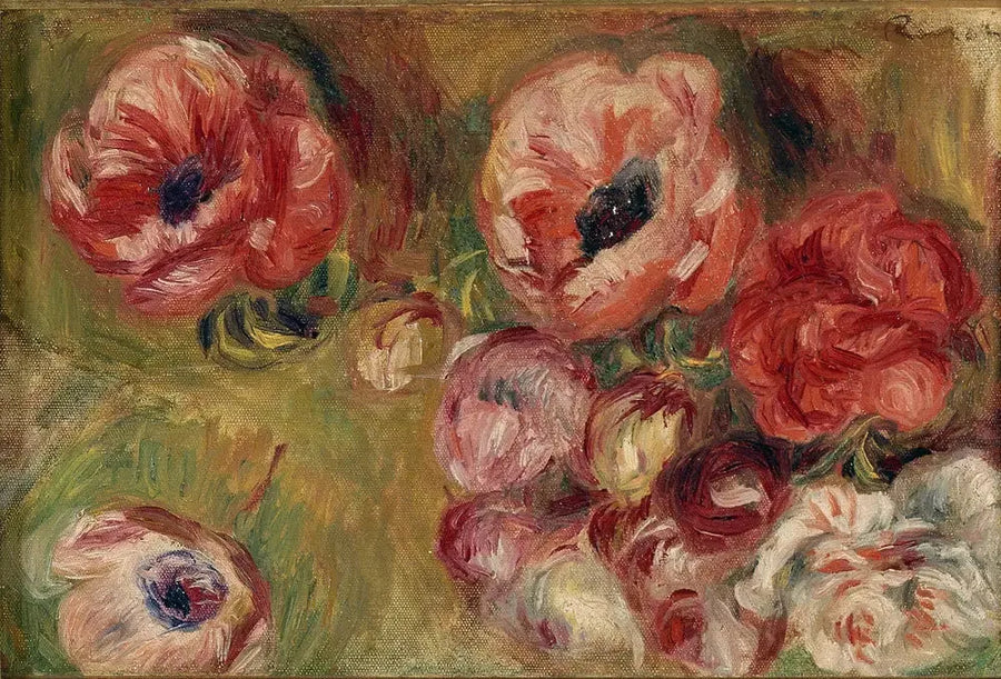 Die Anemonen - Pierre-Auguste Renoir