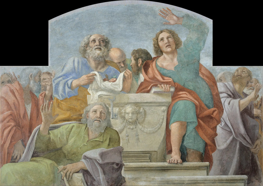 Die Apostel um das leere Grab - Annibale Carracci