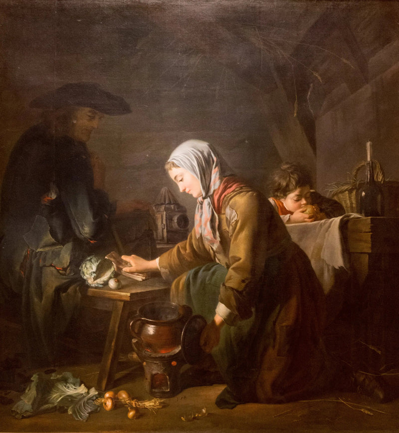 Die Vorbereitungen eines Frühstücks - Nicolas-Bernard Lépicié
