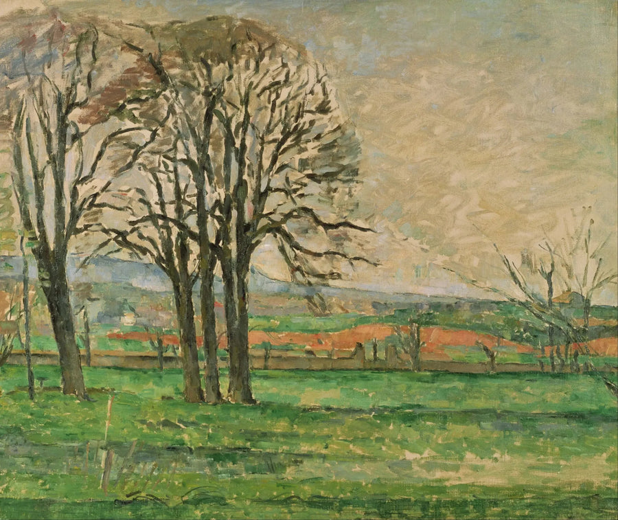 Die entblößten Bäume des Jas de Bouffan - Paul Cézanne