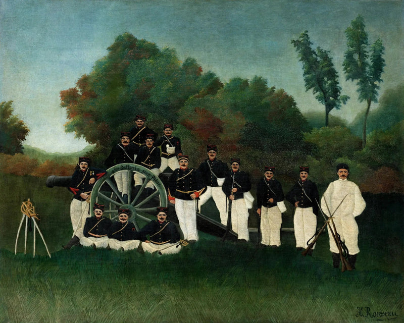 Die Artilleristen - Henri Rousseau