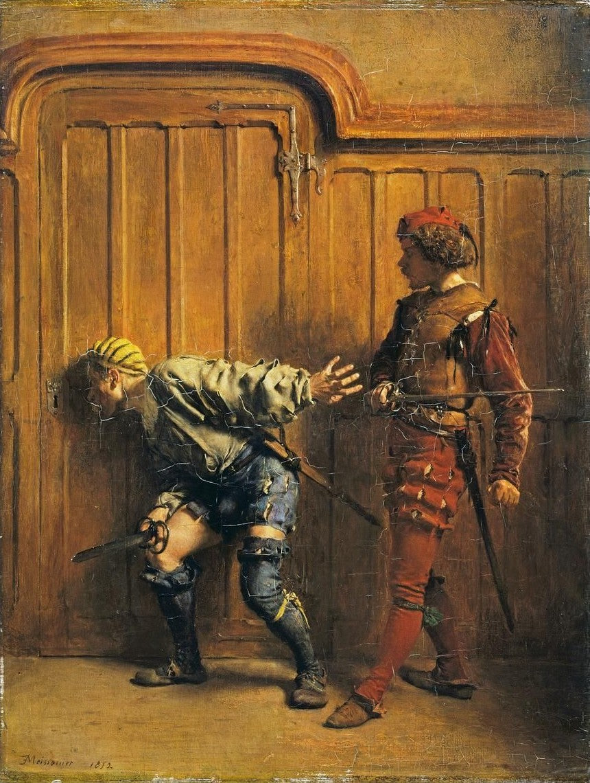 Les assassins à gages - Ernest Meissonier image 1 reproduction artisanale de tableau