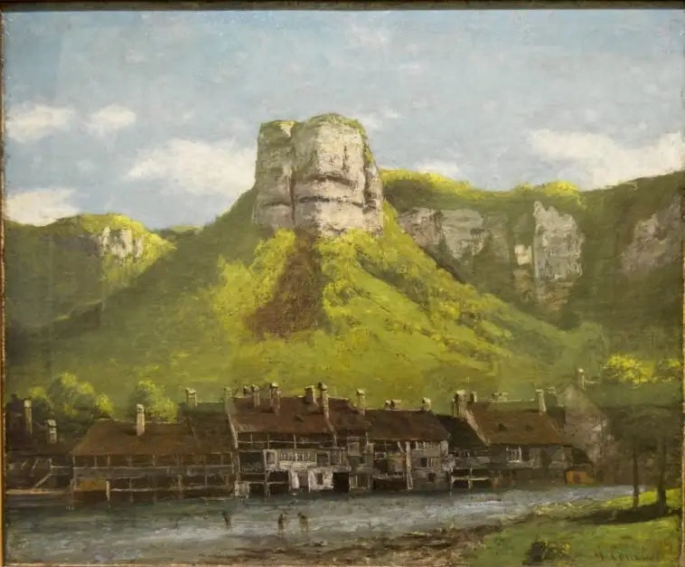 Die Werkstätten der Drahtzieherei von Loue, nahe Ornans - Gustave Courbet